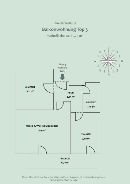 Wohnen mit Panorama ? gepflegte 3-Zimmer-Balkonwohnung in Kleinarl - Ski amad� /  / 5603&nbsp;Kleinarl / Bild 9