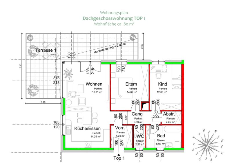 Miete: Exklusive Dachgeschosswohnung in Bischofshofen 
Hochwertig Wohnen im Stadtzentrum - Ski amad� /  / 5500&nbsp;Bischofshofen / Bild 3