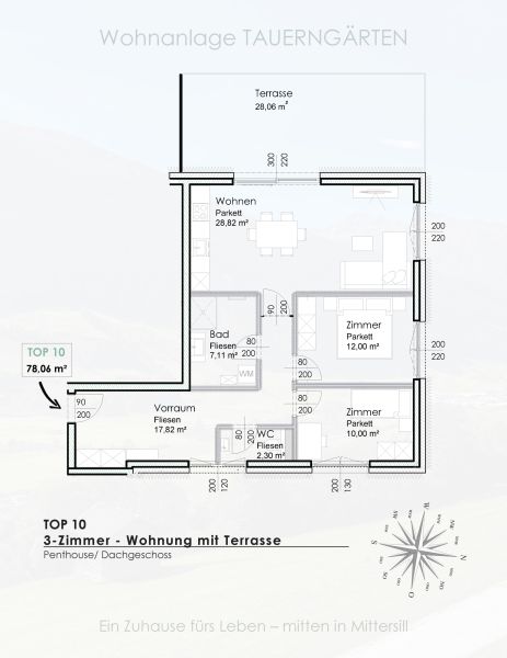 Ein Zuhause f�rs Leben - mitten in Mittersill - Hochwertige Eigentumswohnungen - NEUBAU/ ERSTBEZUG /  / 5730&nbsp;Mittersill / Bild 2