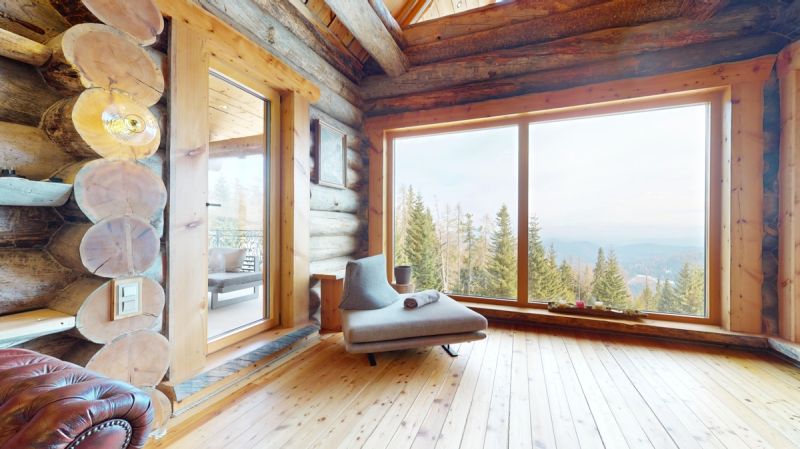 Ferienhaus/ Zweitwohnsitz: Finnisches Blockhaus trifft italienische Grazie - Nockbergen in K�rnten /  / 9571&nbsp;Albeck / Bild 8