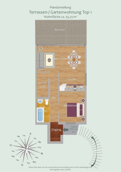 Miete: Gartenwohnung mit eigenem Eingang in Bischofshofen - Ski amad� /  / 5500&nbsp;Bischofshofen / Bild 9