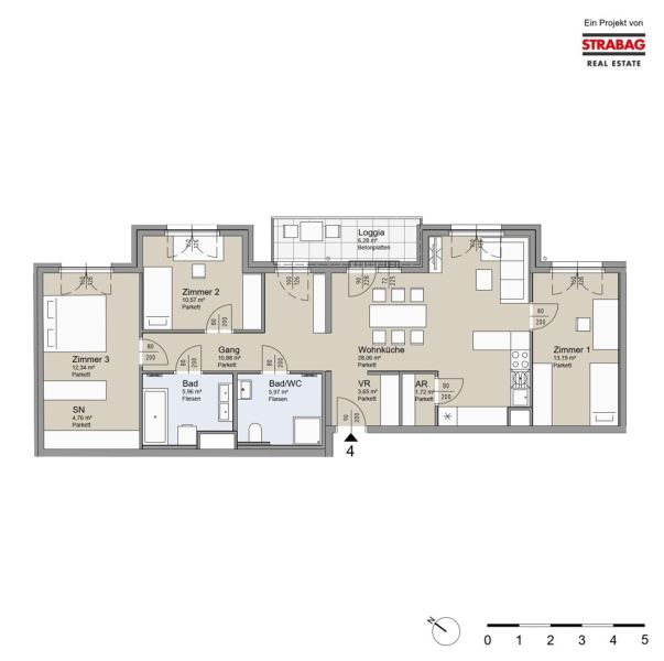 SOLEY - Traumhafte 4-Zimmerwohnung - Top 4 /  / 1200 Wien / Bild 1