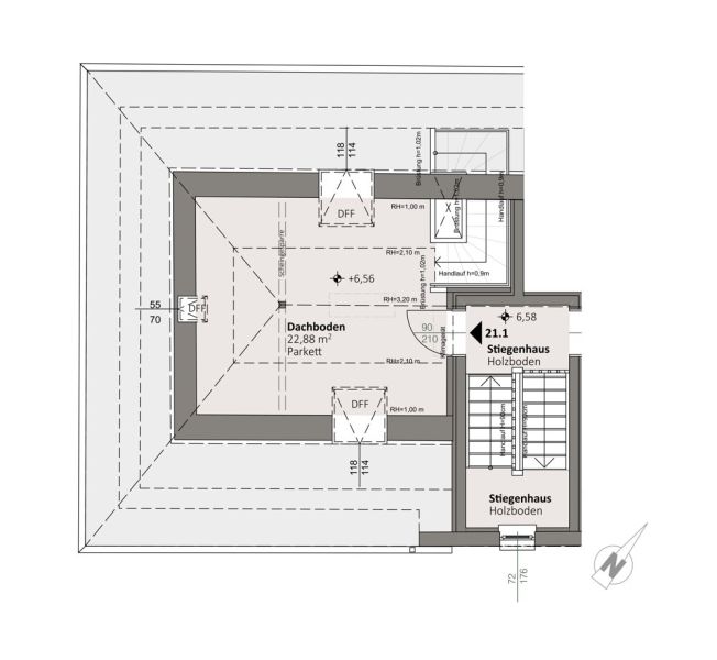 Top 21.01 | trees: Stilvolle Maisonettwohnungen in der historischen Sintstra�e in Linz ? Wohnen mit Flair und Charakter /  / 4020&nbsp;Linz / Bild 7
