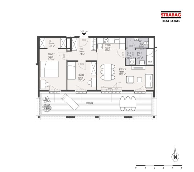*Aktion-MEIN:G - Stylische 3-Zimmer Dachgeschosswohnungmit optimaler Verkehrsanbindung - Top 129 /  / 1230 Wien / Bild 1