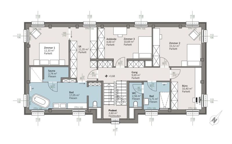 Haus 13 | trees: Ihr Traumhaus in der historischen Sintstra�e ? Hochwertige Einfamilienh�user mit besonderem Flair /  / 4020&nbsp;Linz / Bild 9