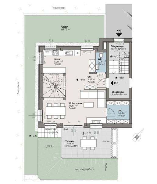 Top 11.01 | trees: Stilvolle Maisonettwohnungen in der historischen Sintstrae in Linz ? Wohnen mit Flair und Charakter /  / 4020 Linz / Bild 1