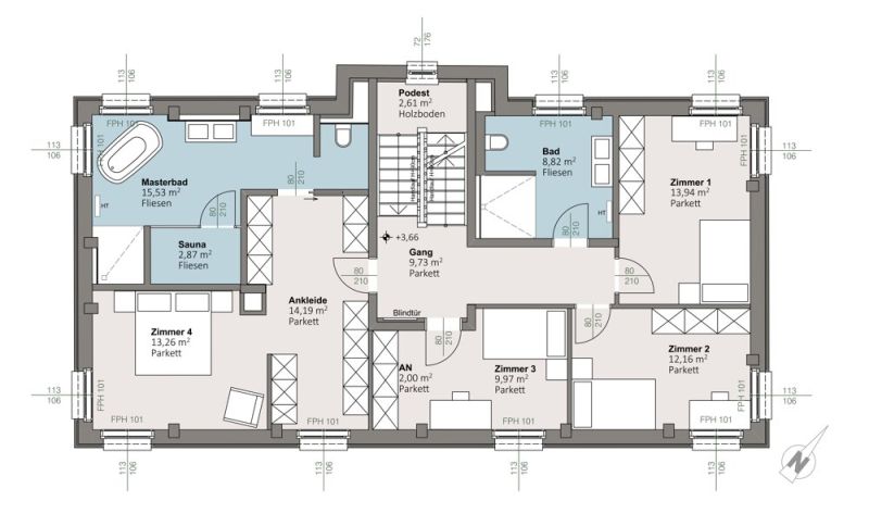 Haus 7 | trees: Ihr Traumhaus in der historischen Sintstraße ? Hochwertige Einfamilienhäuser mit besonderem Flair / / 4020 Linz / Bild 9