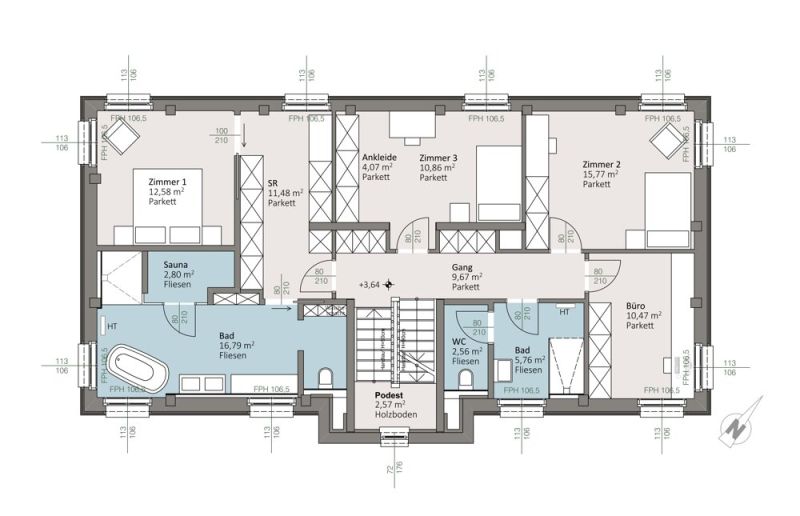 Haus 31 | trees: Ihr Traumhaus in der historischen Sintstra�e ? Hochwertige Einfamilienh�user mit besonderem Flair /  / 4020&nbsp;Linz / Bild 9