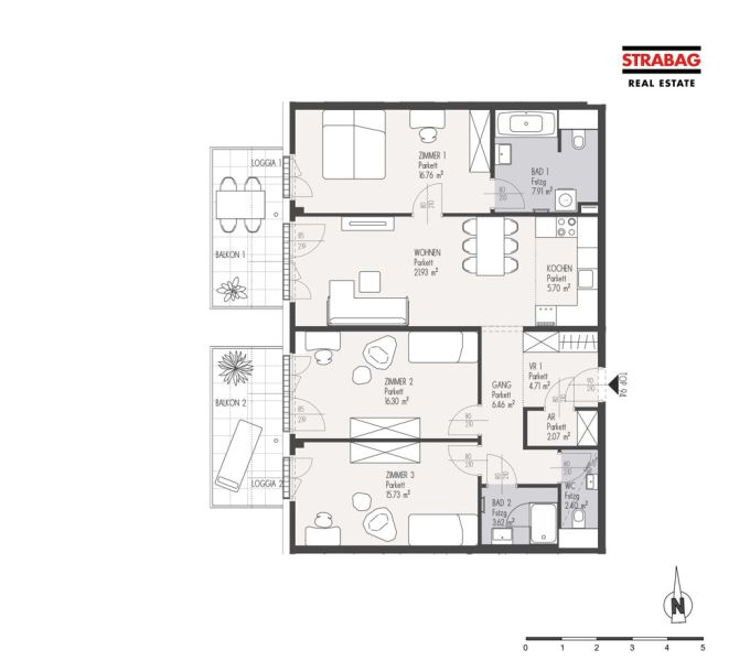 MEIN:G - Perfekt f�r Familien - 4-Zimmer Wohnung mit 2 Balkonen - Top 94 /  / 1230&nbsp;Wien / Bild 1