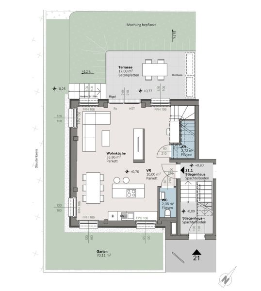 Top 21.01 | trees: Stilvolle Maisonettwohnungen in der historischen Sintstrae in Linz ? Wohnen mit Flair und Charakter /  / 4020 Linz / Bild 1