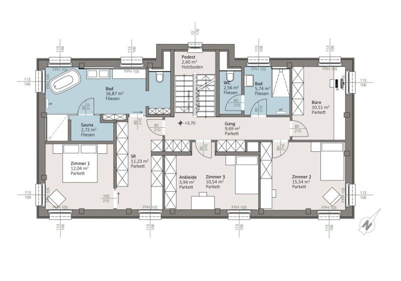 Haus 15 | trees: Ihr Traumhaus in der historischen Sintstra�e ? Hochwertige Einfamilienh�user mit besonderem Flair /  / 4020&nbsp;Linz / Bild 9