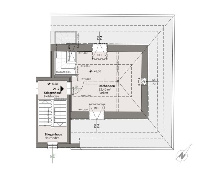 Top 21.02 | trees: Stilvolle Maisonettwohnungen in der historischen Sintstra�e in Linz ? Wohnen mit Flair und Charakter /  / 4020&nbsp;Linz / Bild 7