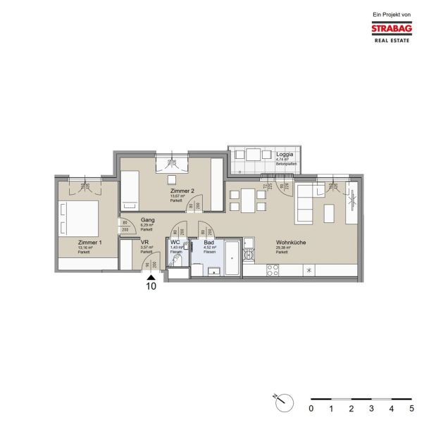 SOLEY - 3-Zimmer Wohnung mit Balkon ? Ihr neues Zuhause! - Top 10 /  / 1200 Wien / Bild 1
