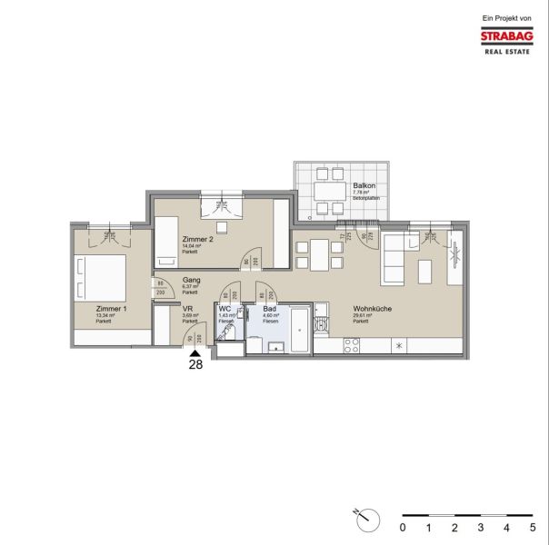 SOLEY - 3-Zimmer Wohnung mit Balkon ? Ihr neues Zuhause! - Top 28 /  / 1200 Wien / Bild 1