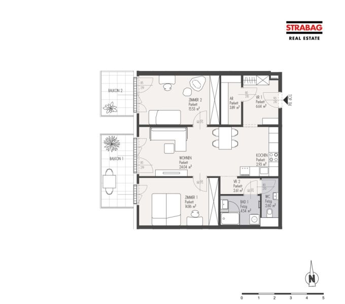 MEIN:G - Perfekt f�r Familien - 4-Zimmer Wohnung mit 2 Balkonen - Top 114 /  / 1230&nbsp;Wien / Bild 1