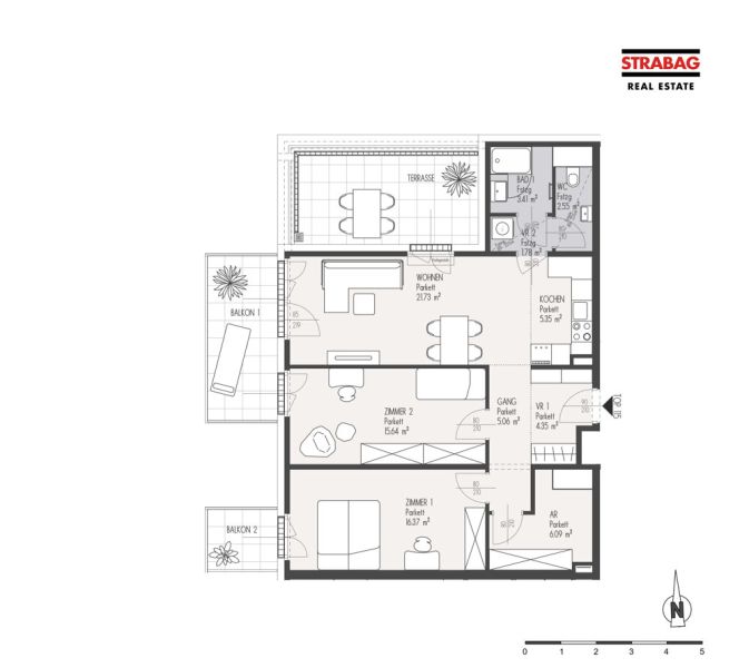 *Aktion-MEIN:G - Wohnen mit Wohlfhlfaktor, wunderschne 3-Zimmer Wohnung mit Terrasse - Top 115 /  / 1230 Wien / Bild 1