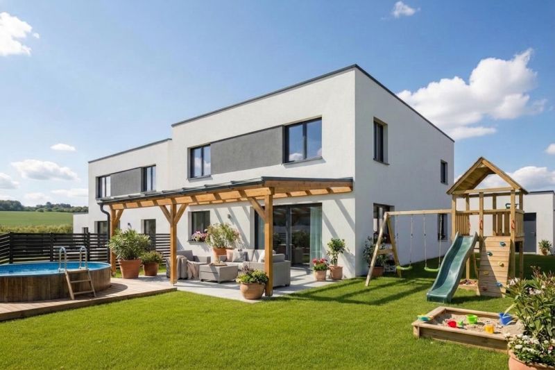 Noch ein Haus verf�gbar - Ruhige Wohnsiedlung ? Energieeffiziente Neubau-Doppelhaush�lfte