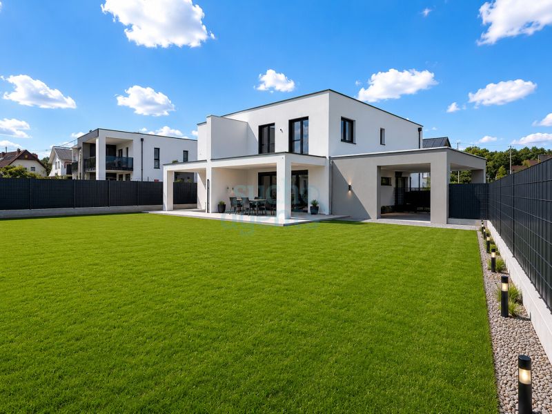 Stilvolle Doppelhaush�lfte mit Eigengarten und Carport in begehrter Lage von Leonding