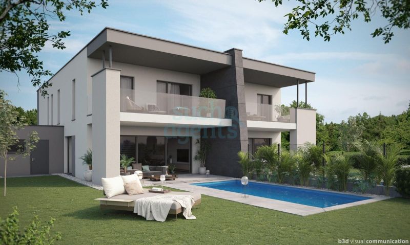 Moderne Doppelhaushlfte mit Pool - Wohlfhloase in Leonding