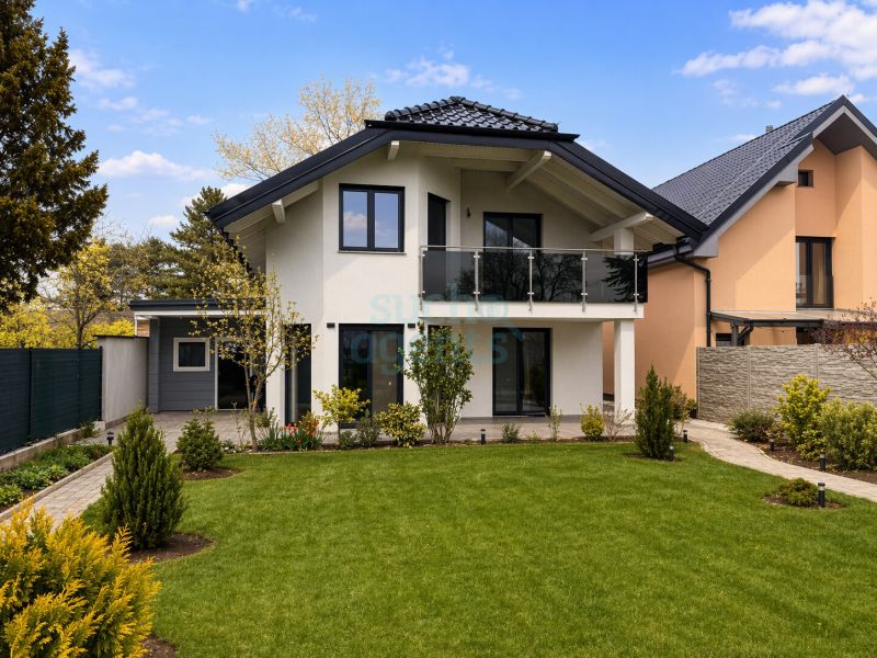 Modernes Einfamilienhaus mit ca. 189 m² Nutzfläche, 5 Zimmern und ca. 853 m² großen Garten