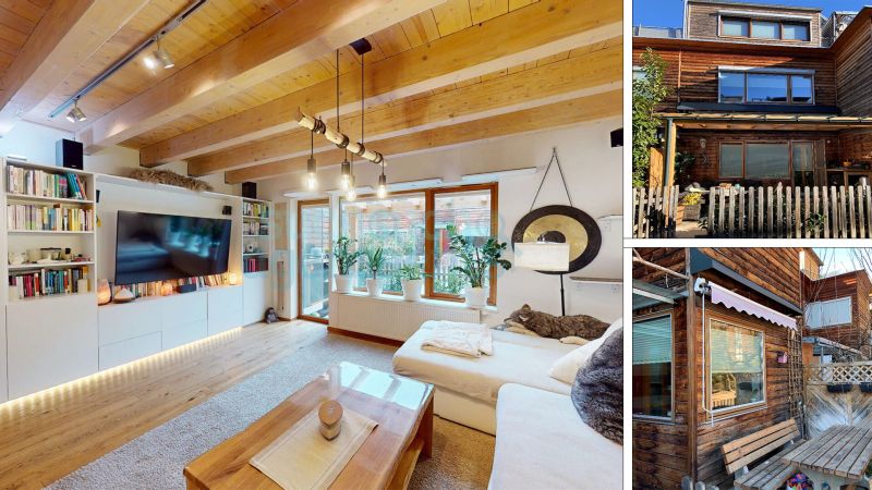 Preisreduktion - Hochwertiges Holz-Reihenhaus mit  Dachterrasse in absoluter Ruhelage in Telfs