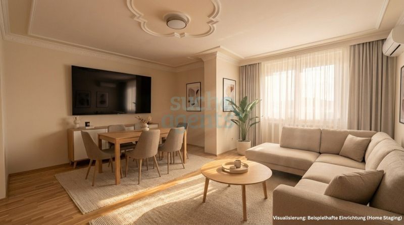 Modernisierte 3-Zimmer-Wohnung mit Balkon in Linz