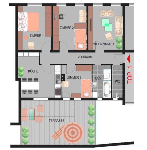 4 Zimmer Wohnung in zentraler Lage /  / 9100 Vlkermarkt / Bild 5