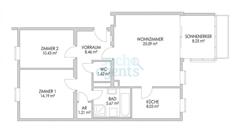 Sonnenverw�hntes Dachgeschoss mit Wintergarten und Tiefgarage /  / 3340&nbsp;Waidhofen an der Ybbs / Bild 5