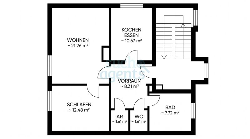 Hochwertige Mansardenwohnung in Weyer mit Garage und Aussicht in die Berge / / 3335 Weyer / Bild 5